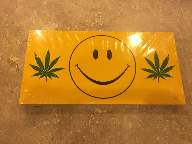 SMILEY FACE HAPPY Cannabis LIBERTARIAN MARIJUANA BUMPER STICKER PACK OF 50 BUMPER STICKERS MADE IN USA WHOLESALE BY THE PACK OF 50!