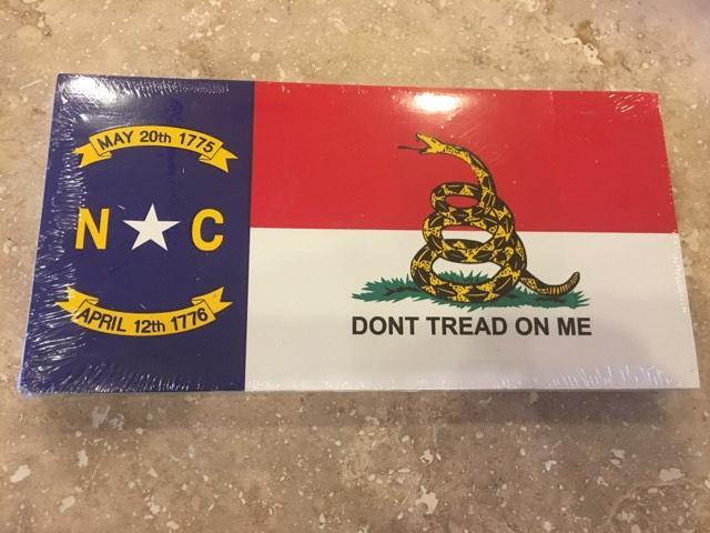 NORTH CAROLINA GADSDEN NC FLAG BUMPER STICKER PACK OF 50 BUMPER STICKERS MADE IN USA WHOLESALE BY THE PACK OF 50!