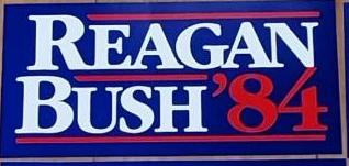 REAGAN BUSH '84 OFFICIAL Bumper Sticker WHOLESALE