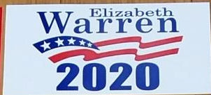 Elizabeth Warren President 2020 Bumper Sticker