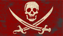Calico Jack (Red) 3'X5' Flag ROUGH TEX® 100D