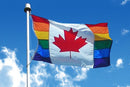 Canada Rainbow 3'X5' Flag ROUGH TEX® 100D Canadian Pride LGBT