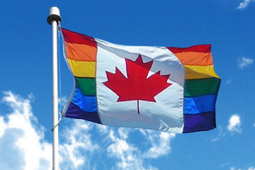 Canada Rainbow 3'X5' Flag ROUGH TEX® 100D Canadian Pride LGBT