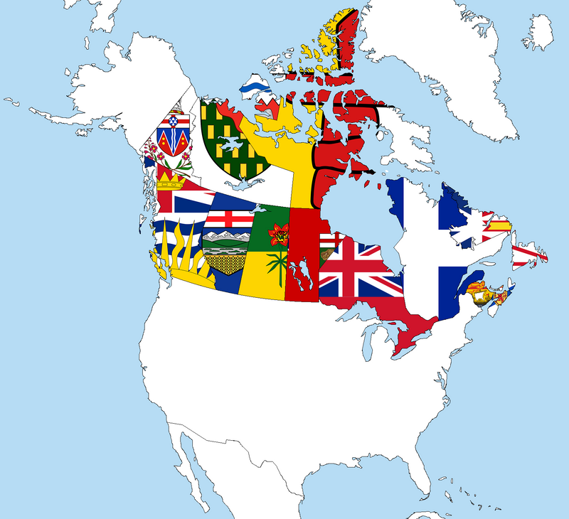 CANADIAN PROVINCES 3'X5' FLAGS ECONOMICAL SOLD BY THE HALF DOZEN