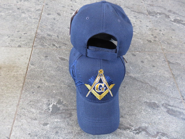 Masonic Blue & Gold Embroidered Theme Cap