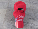 President Trump 2020 Red Keep America Great American Flag Series Style Embroidered Cap