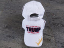 Trump Keep America First White Signature Style Embroidered Cap