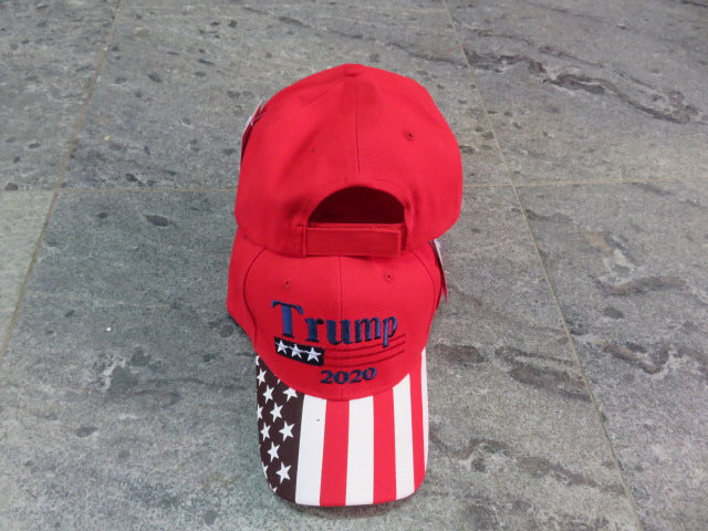 Trump Red 2020 American Flag Series Style Embroidered Cap