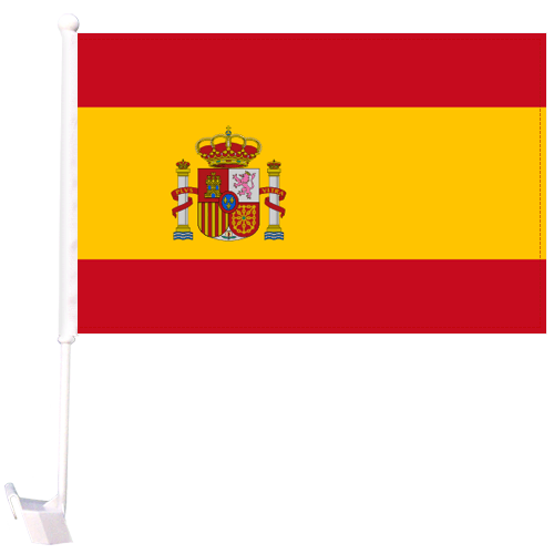 Spain - 12''X18'' Car Flag 68D