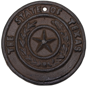 Cast Iron Texas Seal Round
