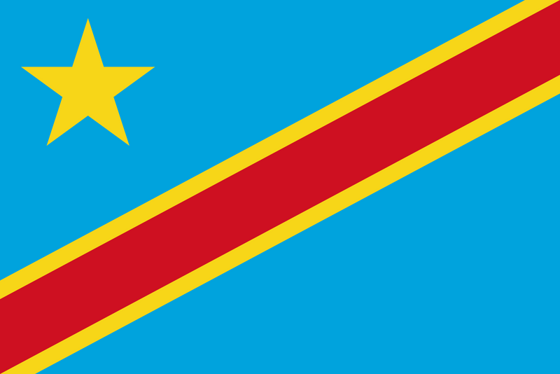 Congo (Democratic Republic) Flag 3x5ft Poly