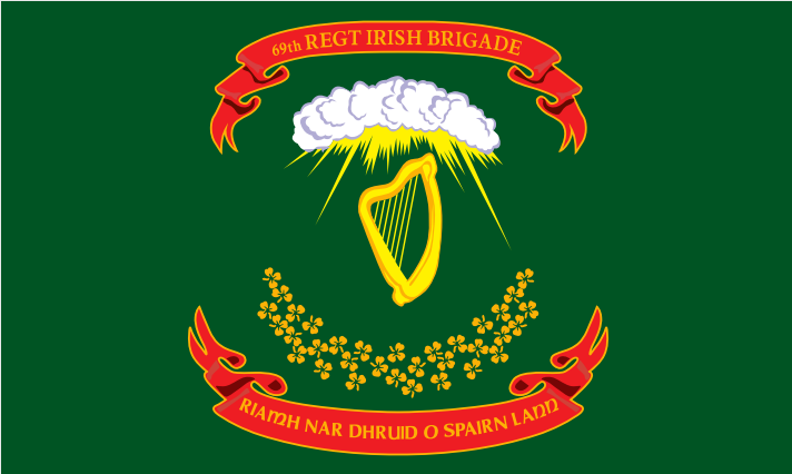 69th Irish Brigade 12"X18" Flag W/ Grommets Rough Tex® 100D