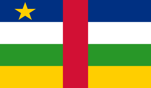 Central African Republic 12"x18" Flag ROUGH TEX® 100D With Grommets