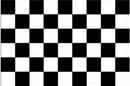 Checkered 12"x18" Stick Flag ROUGH TEX® 100D 30" Wooden Stick
