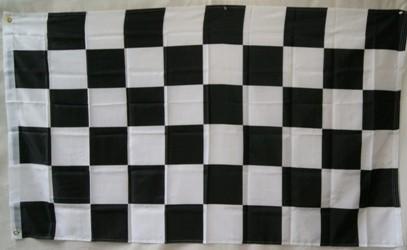Black and White Checkered Flag 3x5ft 210D Nylon