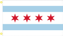 City Of Chicago 3'X5' Flag ROUGH TEX® 150D Nylon
