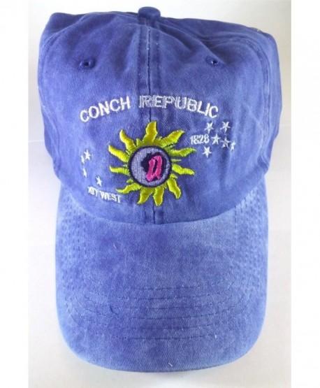 Conch Republic Key West Blue Faded Cap 12 Pack