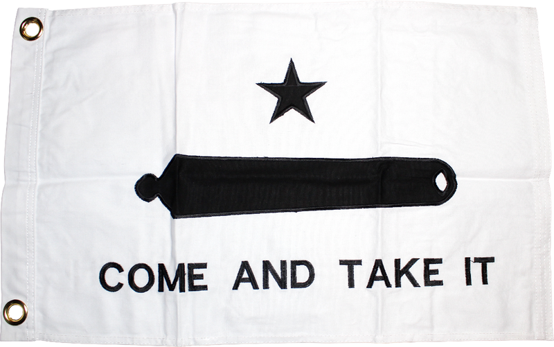 Gonzales Come & Take It Texas 2x3 Feet 600D Synthetic Cotton Flags Dura-Lite ™ Embroidered