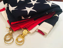 UNITED STATES OF AMERICA FLAG 100% COTTON SEWN & EMBROIDERED AMERICAN USA FLAGS