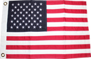 USA 16x24 inches Boat Flags Dura-Lite ™ Cotton American Embroidered
