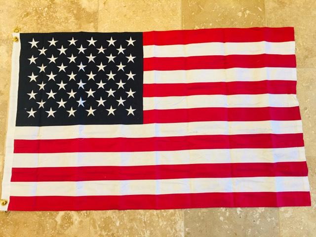 UNITED STATES OF AMERICA FLAG 100% COTTON SEWN & EMBROIDERED AMERICAN USA FLAGS