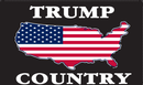 Trump Country 3'X5' Flag Rough Tex® 150D Nylon 2024 MAGA Black USA