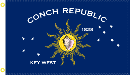 CONCH REPUBLIC KEY WEST 100D 4x6 Feet Flag 4'X6' Huge Flags