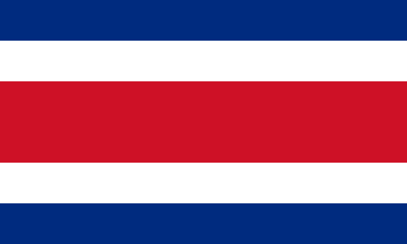 Costa Rica - 12''X18'' Flag With Grommets Rough Tex® 68D