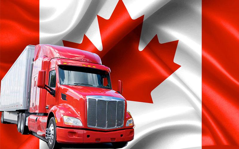 Canadian Trucker Canada Truck Bumper Sticker Made in USA
