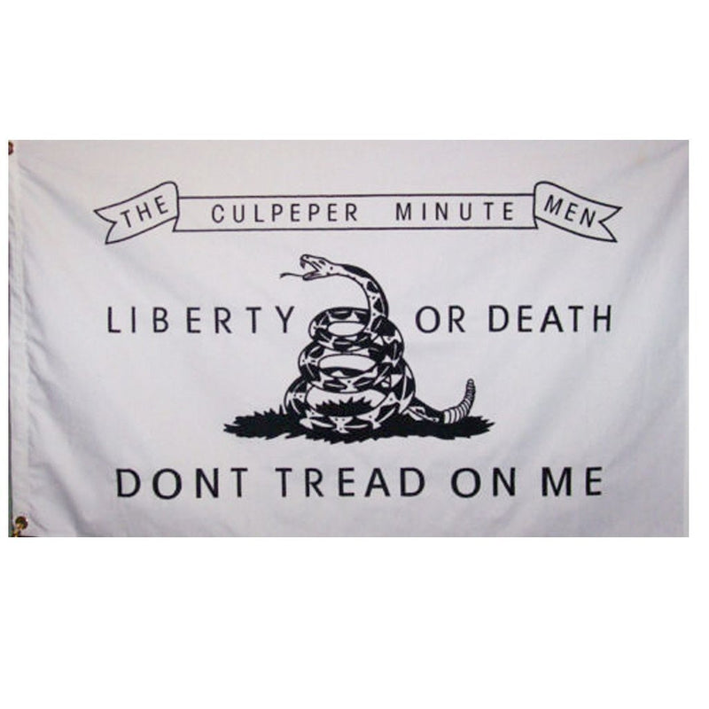 Culpeper Tactical Coiled Rattlesnake Don't Tread On Me Minute Men 150D Nylon 3x5 Feet Flag