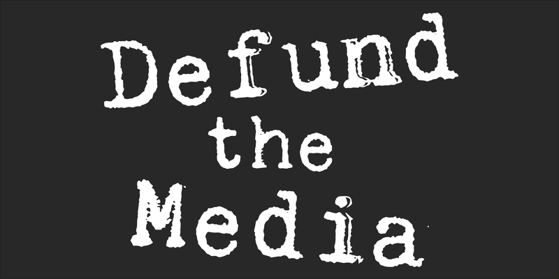 Defund The Media - Bumper Sticker