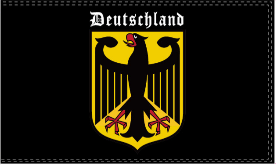 Deutschland 12"x18" Double Sided Flag ROUGH TEX® 100D With Grommets