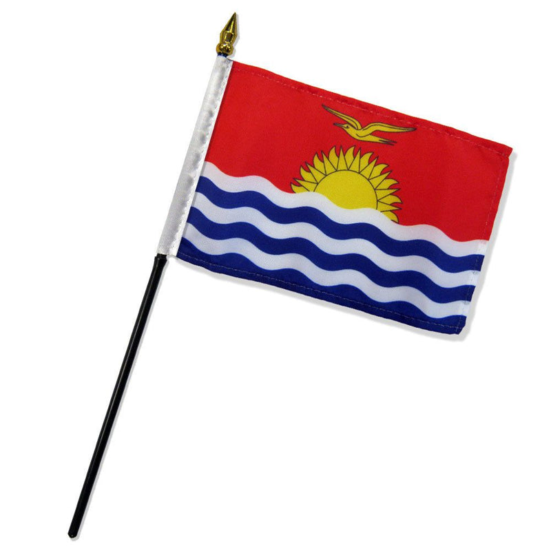 Kiribati Stick Flag In Poly 4''X6''