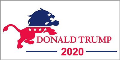 Trump Lion 2020 Pack of 50 bumper stickers