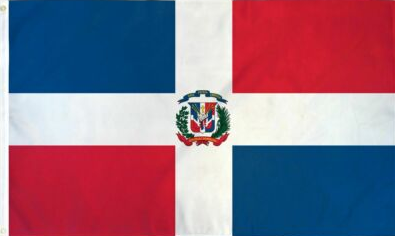 Dominican Republic 3'x5' Flag ROUGH TEX® 68D Nylon