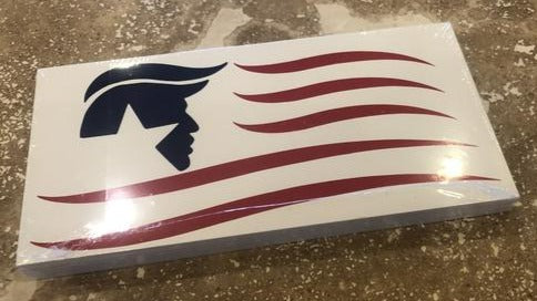 Donald Trump American Flag Bumper Sticker