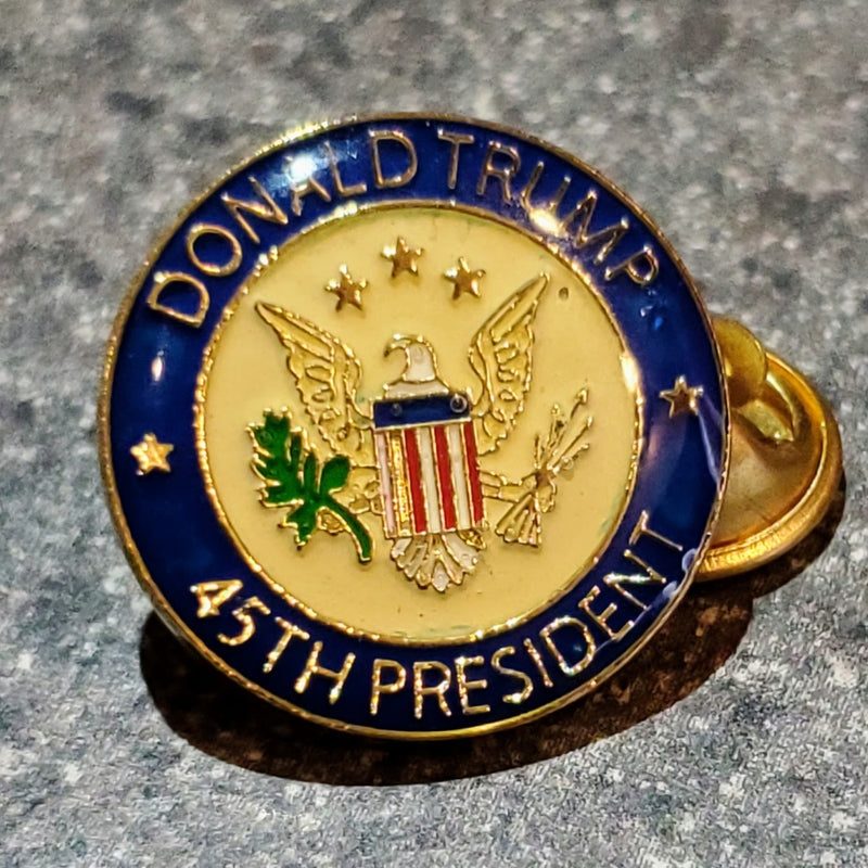 Trump 45th President Lapel Pin 45 US Presidential Seal