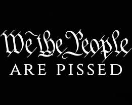 WE THE PEOPLE ARE PISSED 3x5 Rough Tex Nylon 68D flag