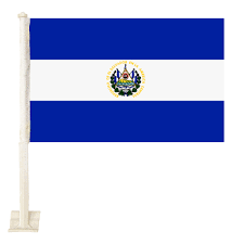 El Salvador  - 12''X18'' Car Flag 68D