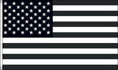 Black & White USA 3'X5' Flag Rough Tex® 100D