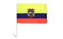 Ecuador  12''X18'' Car Flag Double Sided