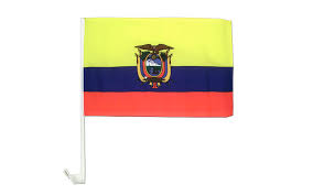 Ecuador  12''X18'' Car Flag Double Sided