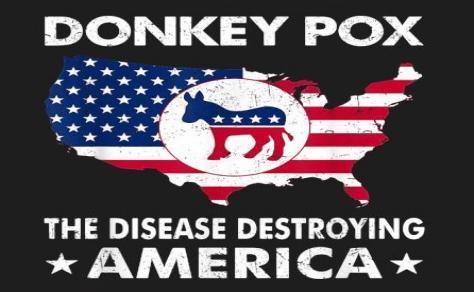 Donkey Pox the Disease Destroying America USA Flag 3x5 Feet Rough Tex Monkeypox FJB LGB