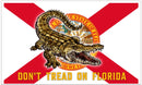 Don't Tread on Florida Gator USA Flag 3x5 Feet Rough Tex