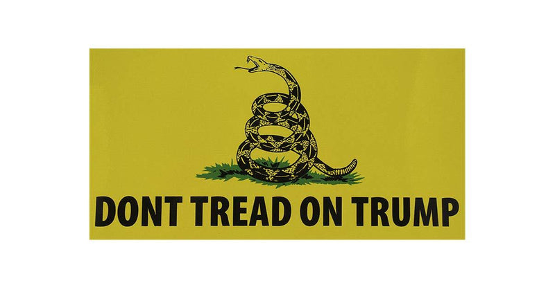DON'T TREAD ON TRUMP GADSDEN MAGA Bumper Sticker sold by the pack of 50