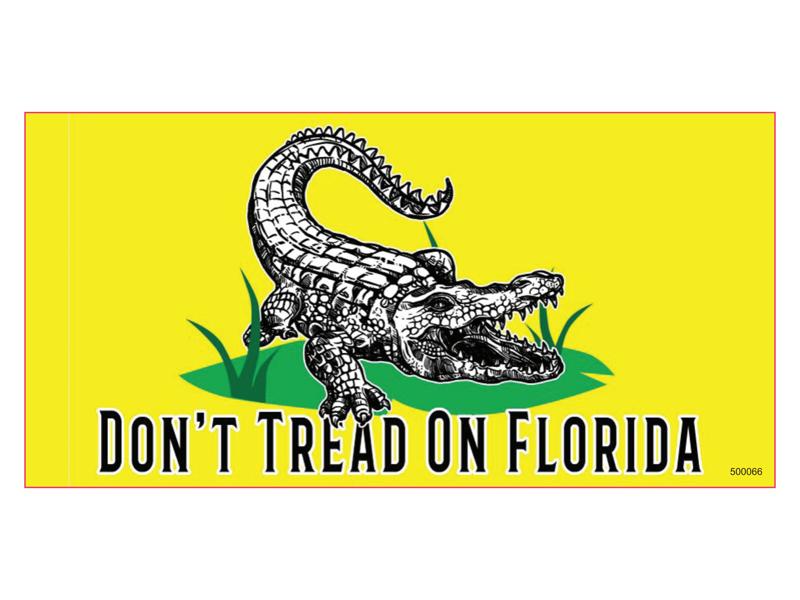 Don't Tread On Florida Bumper Sticker Made in USA