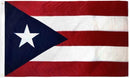 Puerto Rico Embroidered 2'X3' Flag Rough Tex® 150D