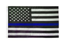 US Police Memorial Blue Stripe USA 3x5 Flag Rough Tex® 100D