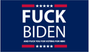 FUCK BIDEN RED WHITE & BLUE 2'x3' Flag Rough Tex 100D