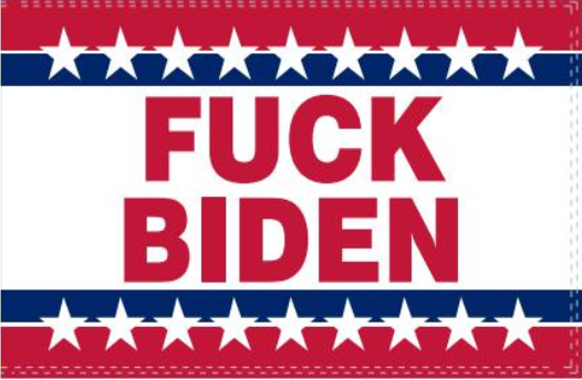 FUCK BIDEN PATRIOTIC 3'X5' Flag ROUGH TEX® 100D Trump Nation FJB